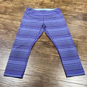 Ivivva striped colourful cropped leggings